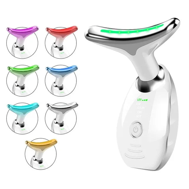 7 colors -Purpose Lifting And Firming Facial Massage Device Neck Face Massager Neck Face Beauty Device In Portable Face Massager